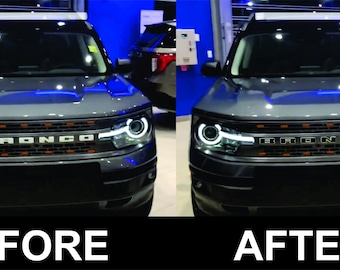 2021-2025 Ford BRONCO & BRONCO SPORT Tailgate and Grill letters Decal overlay sticker set