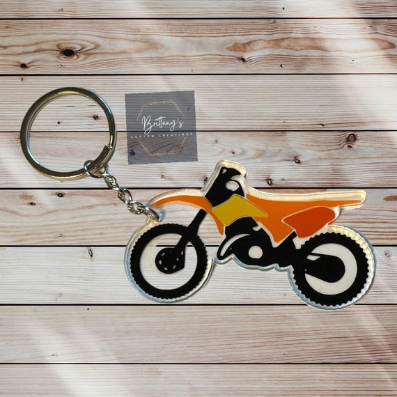 Dirt Bike Keychain Dirt Bike Key Chain Bike Keychain