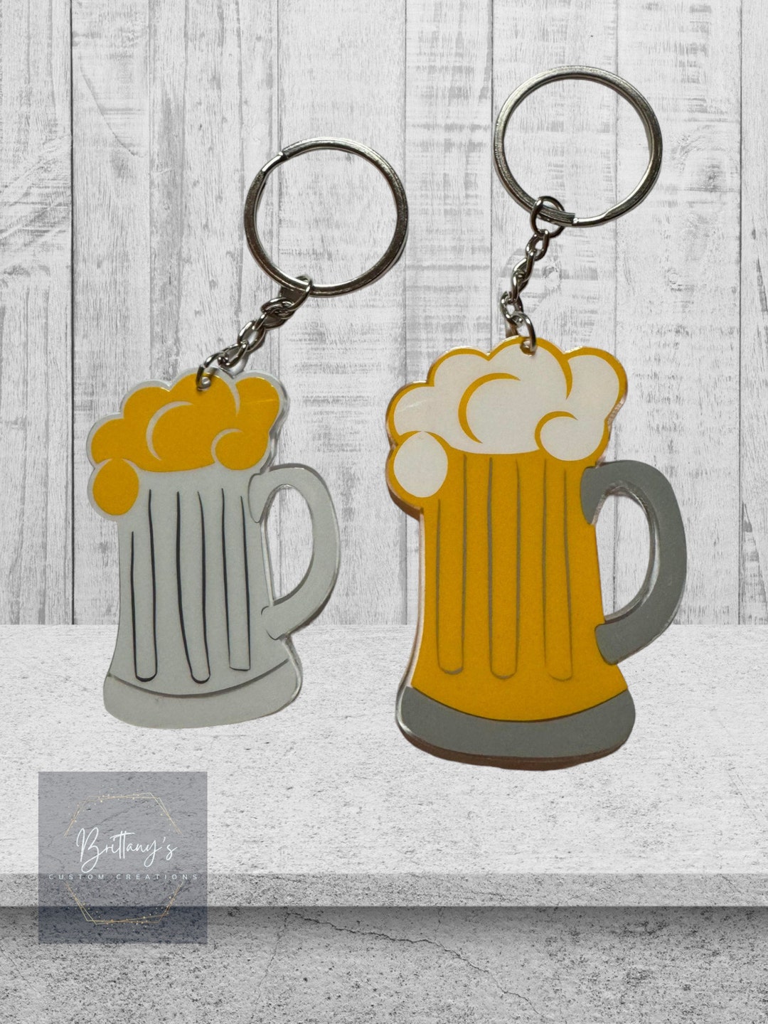 Beer Mug Keychain Beer Keychain Mug Keychain Etsy