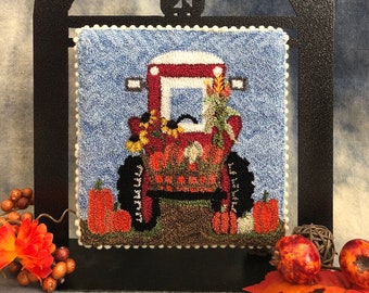 Paper Pattern, Harvest Time, Punch Needle Art