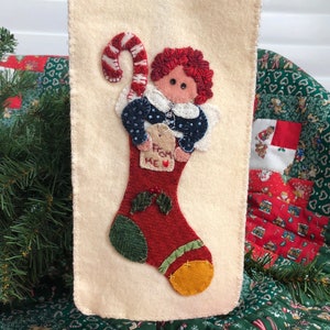 Stocking Stuffer, Paper Pattern or Wool Kit, Wool Applique, W176K