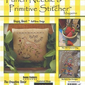 HOPE, Punch Needle Design, as seen in Punch Needle and Primitive Stitcher Magazine PNPS Magazine