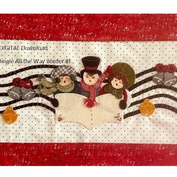 Digital Download, Jingle All the Way, Holiday Ladies' Stitch a Long,