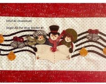 Digital Download, Jingle All the Way, Holiday Ladies' Stitch a Long,