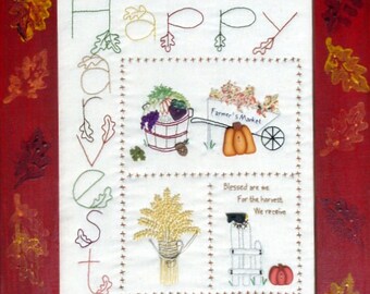 334 Happy Harvest, Digital Pattern Download