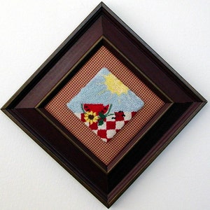 412 Summer Picnic Punch Needle Design