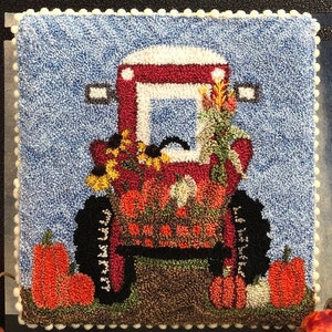 Digital Download, Harvest Time, Punch Needle Art image 3