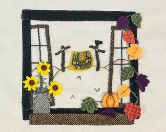 Mary Jane and Friends Stitch a Long, Wool Applique, Autumn Breeze