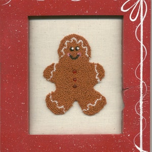 Digital Punch Needle Design, 403 Gingerbread Boy image 2