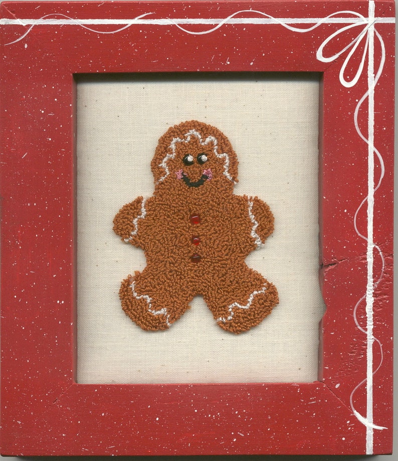 Digital Punch Needle Design, 403 Gingerbread Boy image 2