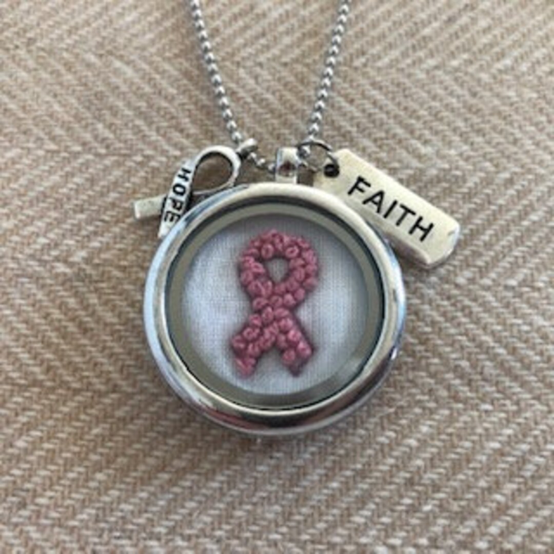 HOPE Necklace Kit, Floating Locket, Cancer Awareness - Etsy