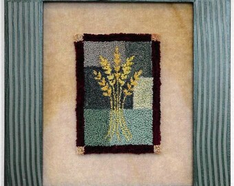 416 Barley Bouquet, Punch Needle Art, Digital Download PDF files