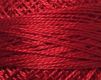 775 Turkey Red, Valdani #12 Pearl Cotton, Punch Needle, Wool Appliqu2