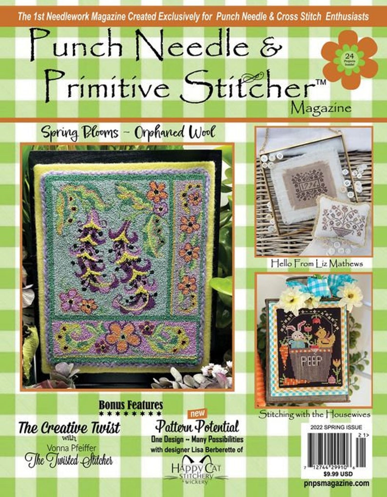 Spring Issue Punch Needle and Primitive Stitcher Magazine Etsy