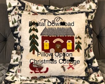 Christmas Cottage Pillow Pattern