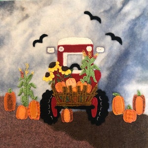 Digital Download, Harvest Time, Punch Needle Art image 5