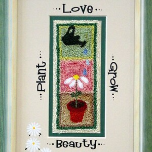 429 Plant, Love, Grow  Punch Needle Design