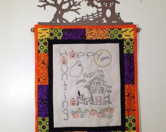 PDF Embroidery Pattern, Digital File, 686 Happy Haunting, Hand Embroidery