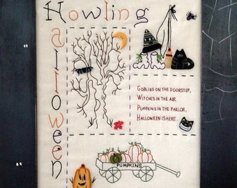 335 Howling Halloween, Digital Pattern Download