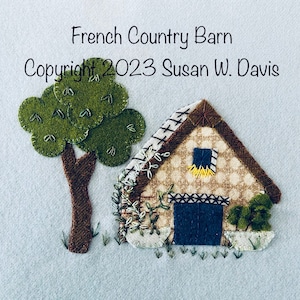 French Country Farm, Block 5 Barn, Block 6 Sunflower, Wild and Wonderful Stitch a long