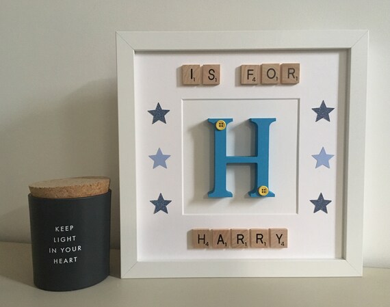 Personalisierte ersten Tag im Kindergarten/Schule Unisex Wooden Scrabble Fotorahmen Personalisierte ersten Tag im Kindergarten/Schule Unisex Wooden Scrabble Fotorahmen