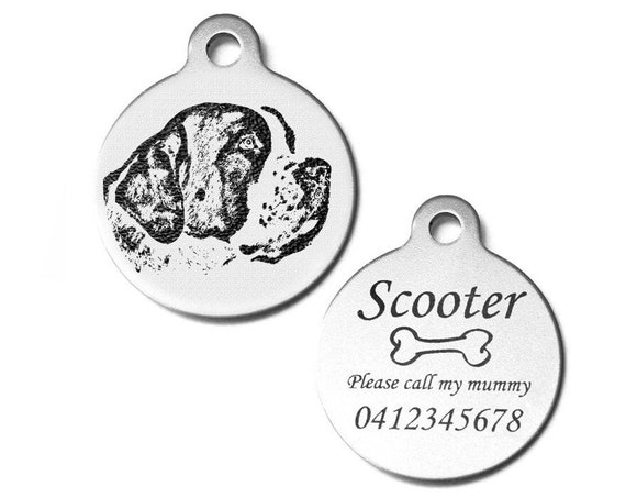 Laser engraved dog id tags 2025