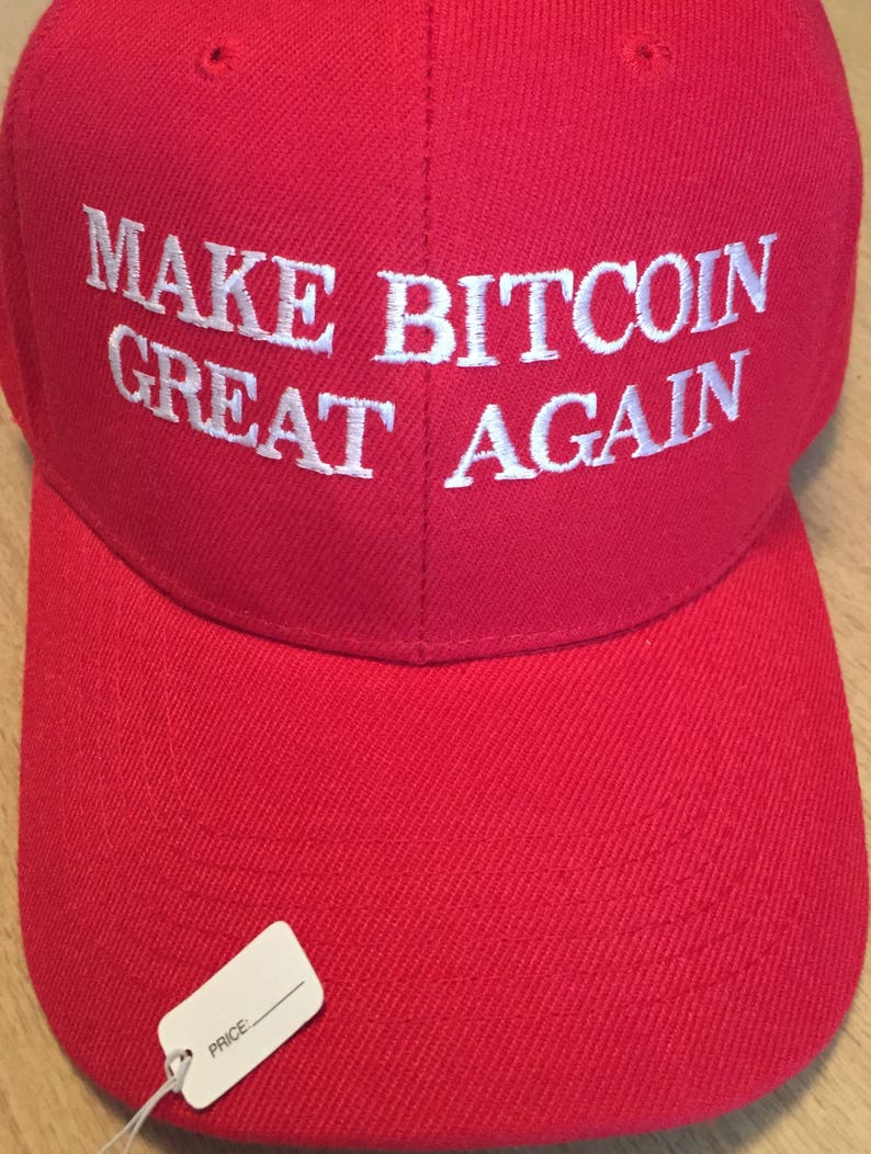 BITCOIN Make Bitcoin Great Again Embroidered Hat Cap image 1