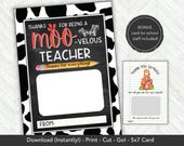 Teacher Gift Card Holder, End of Year Teacher Gifts Idea, High School or Middle School Teacher Appreciation Gift Thank You, Principal Gift