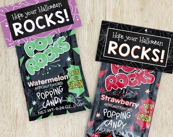 Etiquetas imprimibles para obsequios de Halloween, etiquetas de obsequios de Halloween para bolsas de regalos o canastas de regalo de Halloween, obsequios únicos de Halloween para niños