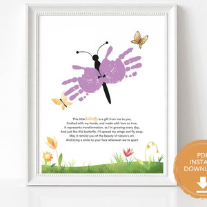 Papillon empreinte de main : un bricolage facile et amusant pour les enfants