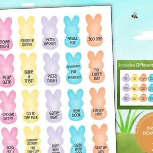 Printable Easter Tokens Easter Egg Coupons for Kids Easter - Etsy