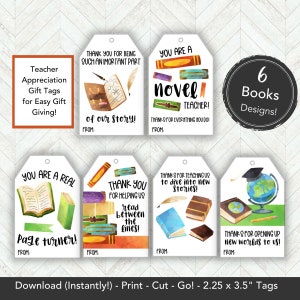 End of Year Teacher Bookmark Gift Tag, Teacher Gift Bookmark First Day of School Gift Teacher Book, Librarian Gift Teacher Appreciation Gift