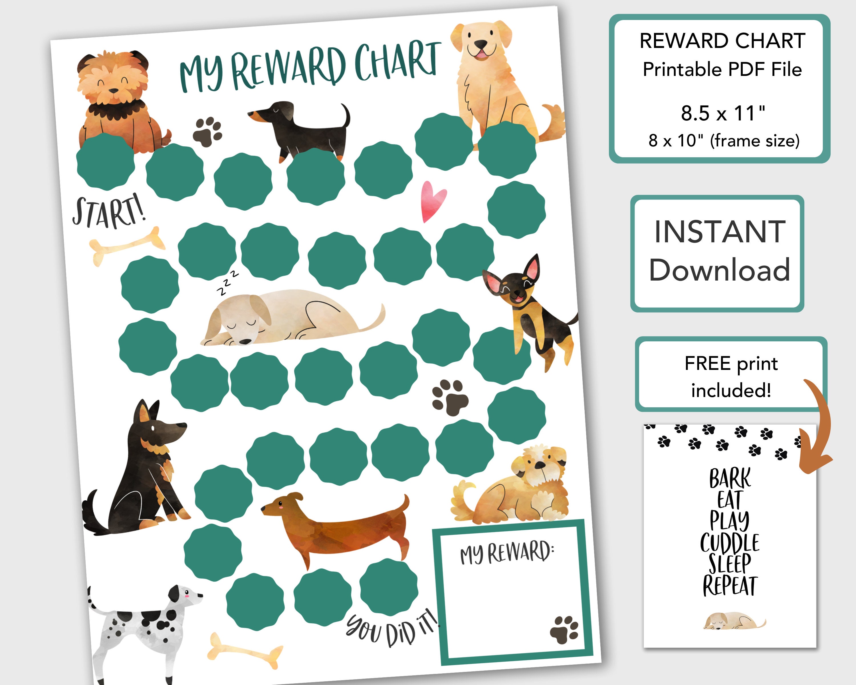 Puppy Dog Reward Chart for Kids Behavior Chart Printable - Etsy Puppy Dog Reward Chart for Kids Behavior Chart Printable - Etsy