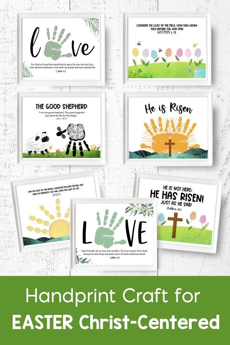 Scripture Craft Printable, Handprint Art for Kids, Easy Bible Crafts ...