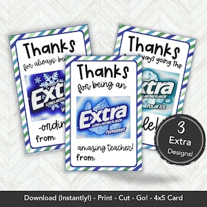 Teacher Appreciation Gift Tag, Bulk Teacher Gift for Teacher from Student, End of Year Teacher Gift, Teacher Appreciation Week Printable