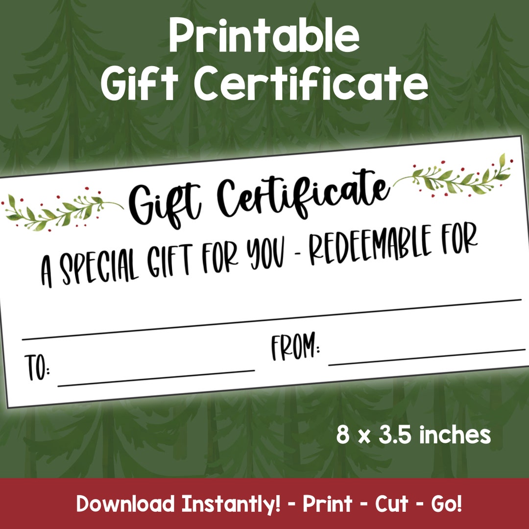 Christmas Gift Certificate Template Printable, Gift Voucher, Blank Gift Certificate for Gift for Kids, Spouse, Parents, or Grandparents - Etsy christmas-gift-certificate-template-printable-gift-voucher-blank-gift-certificate-for-gift-for-kids-spouse-parents-or-grandparents-etsy