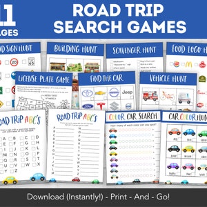 Kids Road Trip Games Printable, Family Road Trip Planner, Family ...