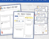 Road Trip Journal, Kids Travel Journal, Summer Road Trip Printable, Kids Road Trip Kit, Road Trip Kids Journaling and Travel Printables,