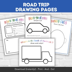 Kids Road Trip Games Printable, Family Road Trip Planner, Family Vacation Scavenger Hunt, Car Games, Travel Printables, Road Trip Journal image 5