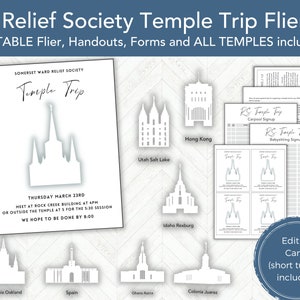 Actividad de la noche del templo de la Sociedad de Socorro, invitación imprimible a la actividad de la Sociedad de Socorro, volante editable de la Sociedad de Socorro, Iglesia de Jesucristo 2025