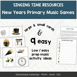New Years Singing Time Activity, LDS Primary Chorister, LDS Primary Music Game, Singing Time Ideas, Mormon Music Leader