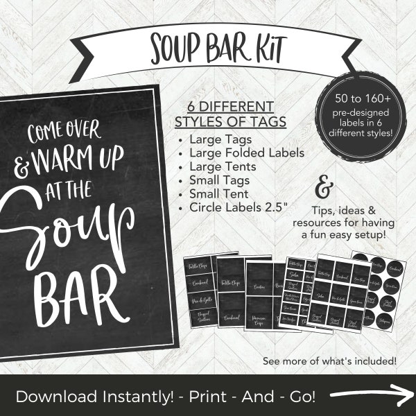 Soup Bar Baby Shower Etsy