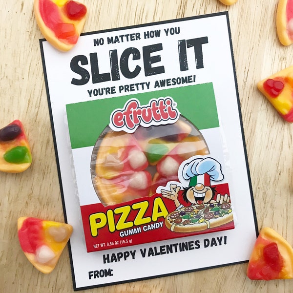 Pizza Valentine Card, Valentine Printable Kids Valentine, Funny Valentine Card Kids, Instant Download, Tween Valentine from Teacher