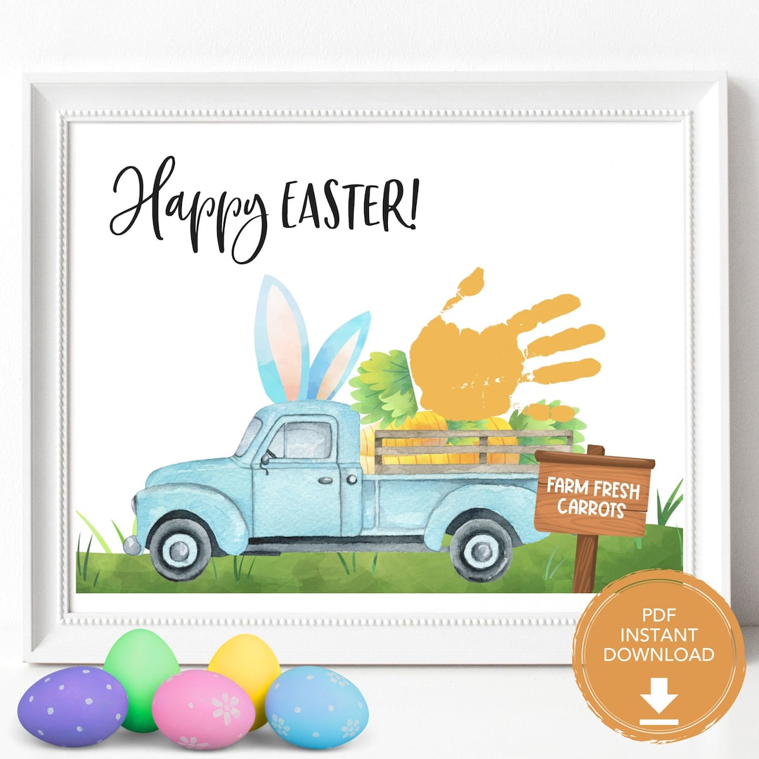 Printable Easter Handprint Craft Ideas, Handprint Art Template ...