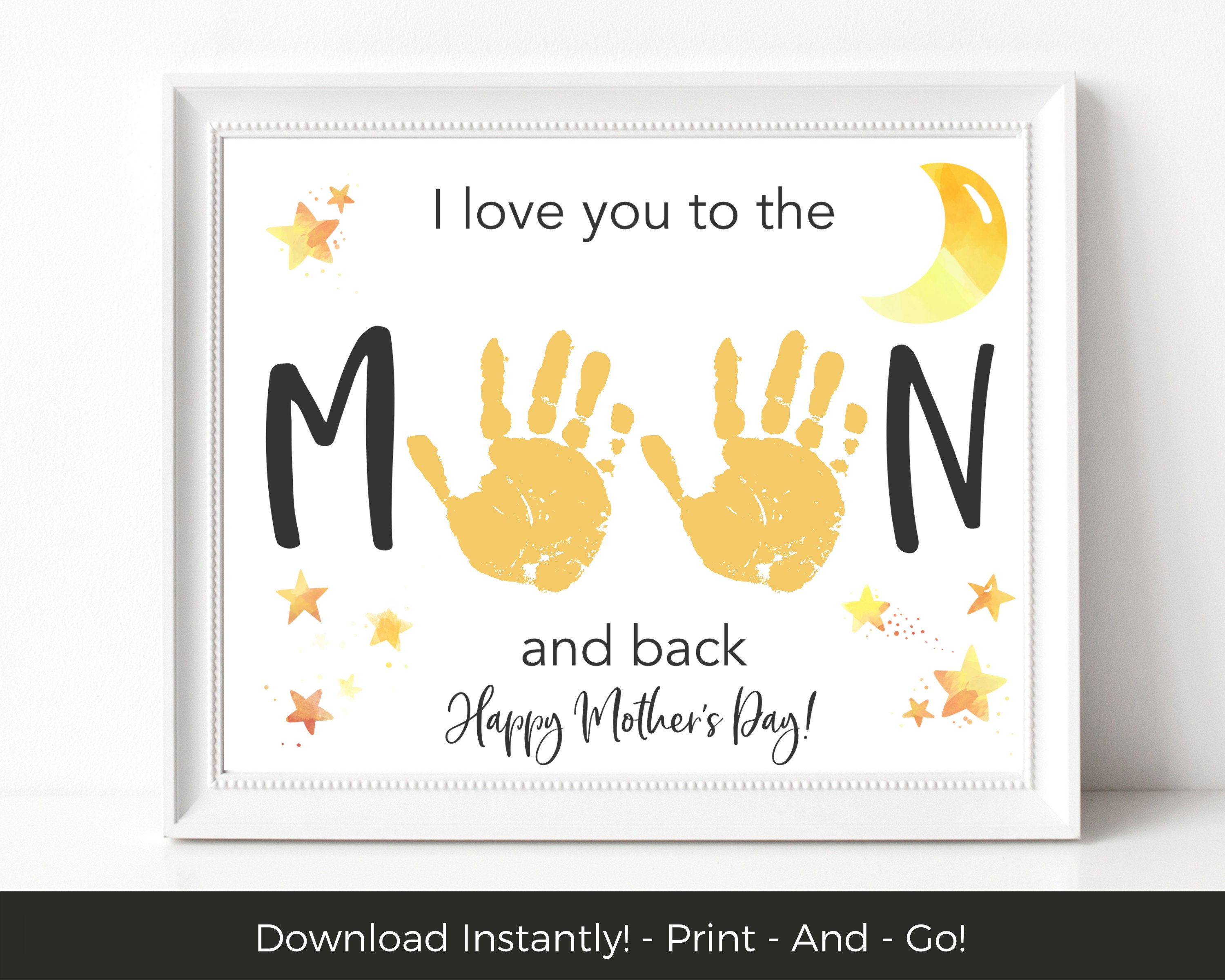Mothers Day Craft for Kids, Mothers Day Handprint Printable, Mothers…