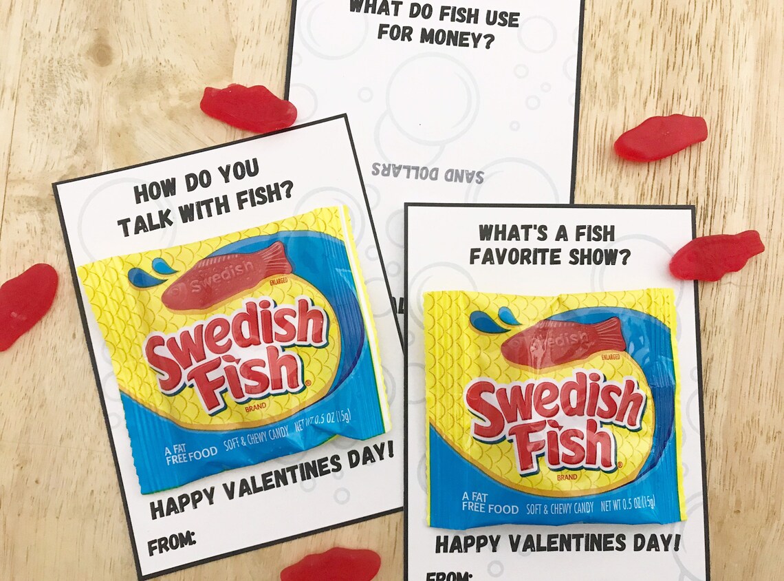Gummy Candy Joke Valentine Cards for Kids Valentine Printable Etsy