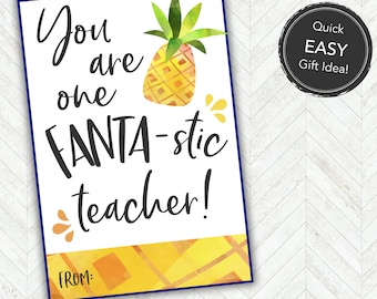 Teacher Appreciation Gift Tag, Teacher Thank You Gift, Teacher Appreciation Tags for Soda Drink, Last or First Day Gift or Back to School