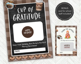 Titolare della carta regalo di apprezzamento per l'insegnante, regalo per l'insegnante prescolare stampabile, regalo di ringraziamento per l'insegnante, regalo per l'insegnante, carta regalo caffè