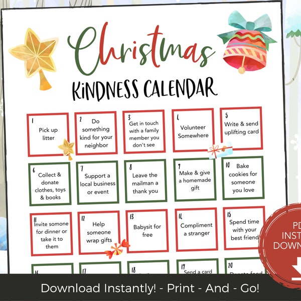 Christian Advent Calendar Etsy