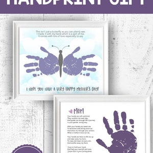 Mothers Day Handprint Printable, Babys First Mothers Day Poem Handprint ...